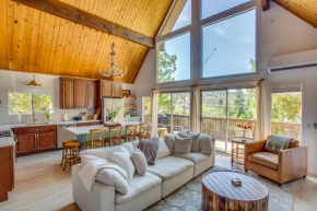 Designer A-Frame in Lake Arrowhead with Game Room